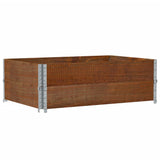 Garden Planter Brown 120x80 cm Solid Wood Pine 3295386