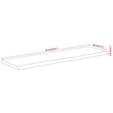 Wall Shelf 70x20x2.5 cm Rectangular Solid Wood Acacia Live Edge 370225
