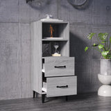 817418 Sideboard Grey Sonoma 34,5x34x90 cm Engineered Wood