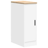 Garage Storage Cabinet White 30x51x85 cm Solid Wood Pine 860553