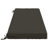 2-Piece Bench Cushions SOEST 2 pcs 100% Polyester Anthracite 950317