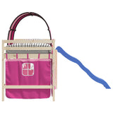 Curtains for Loft Bed with Tunnel Pink Polyester 835918