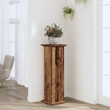 Plant Stand Old Wood 33x33x100 cm Engineered Wood 852985
