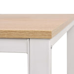 ZNTS Writing Desk 120x60x75 cm Oak and White 245720