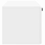 Wall-Mounted TV Cabinet 98 x 31 x 30 cm High Gloss White 899239