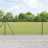Welded Wire Fence with Concrete Base 25 x 0.8 m 3353653
