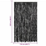 Insect Curtain Anthracite 118x220 cm Chenille 315143