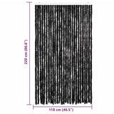 Insect Curtain Anthracite 118x220 cm Chenille 315143