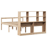 Bookcase Bed without Mattress 120x190 cm Small Double Solid Wood Pine 3322004