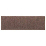 ZNTS Stair Mats 30 pcs 65x21x4 cm Brown 3365776