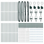 Fence Post Other 26 pcs Green 3.2 x 3.2 x 190 cm Steel 3350121