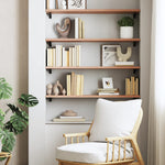 ZNTS Wall Shelf Light Brown 80x30x2 cm Treated Solid Wood Oak 363662