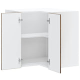 Kitchen Wall Corner Cabinet Lucca Smoked Oak Engineered Wood 853862