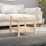 ZNTS Coffee Table 55x55x40 cm Solid Wood Pine 814269