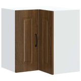 Kitchen Wall Corner Cabinet Kalmar Brown Oak Engineered Wood 853624