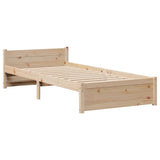 Bed Frame with Headboard without Mattress 100x200 cm 3306758