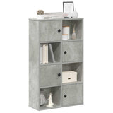 Bookcase Concrete Grey 60x24x101.5 cm Engineered Wood 860394