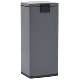 ZNTS Dustbin with Pedal Anti-fingerprint 30L Grey Stainless Steel 149572