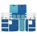 Kids' Loft Bed with Tunnel without Mattress Blue 80x200cm 3206986