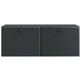 Wall-Mounted TV Cabinet 78.5 x 31 x 30 cm Black Engineered Wood 899226