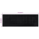 Stair Treads 10 pcs 25x75 cm Rubber 155639