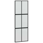 Sliding Door with Hardware Set 90x205 cm Tempered Glass&Aluminium 3332963