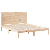 Extra Long Bed Frame without Mattress 160x220 cm Solid Wood 3309287