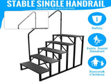 RV Stairs 5 Step, RV Steps Anti-Slip, Hot Tub Steps with Handrail, 660 lbs Hot Tub Steps Step Ladder 97869342