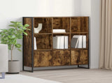 Book Cabinet 2 pcs Smoke Oak 99.5 x 30 x 108 cm Engineered Wood 3403024