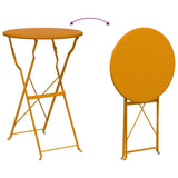 Bistro Table Folding Mustard 50 x 71 cm Powder-coated Steel 42002963