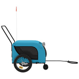 Pet Bike Trailer Blue and Black Oxford Fabric and Iron 94023