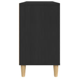 Sink Cabinet Black 80x33x60 cm Engineered Wood 821285