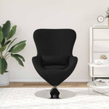 Egg Chair Black 63 x 73 x 90 cm Fabric 42002738