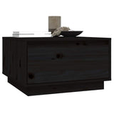 Coffee Table Black 55x56x32 cm Solid Wood Pine 813409