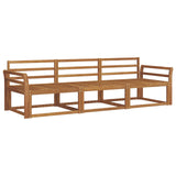 Outdoor Sofa Set 3 pcs Natural Solid Acacia Wood 3367122