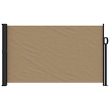 ZNTS Retractable Side Awning Taupe 120x600 cm 4004499
