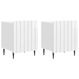 Bedside Cabinet 2 pcs High Gloss White 43 x 34.5 x 52 cm 894344