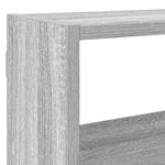 ZNTS Wall Cube Shelf 7 Compartments Grey Sonoma Engineered Wood 860027