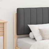 Bed Frame with Upholstered Headboard Dark Grey 80 x 200 cm 878080