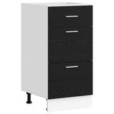 Kitchen Base Cabinet with Drawer Black Oak 40 x 46 x 81.5 cm 876659