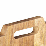 285878 Wall-mounted Magazine Rack 33x10x67 cm Solid Rough Mango Wood