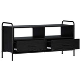 TV Cabinet 99.5 x 33 x 50 cm Black Oak Engineered Wood 8013692