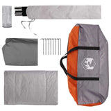 Tailgate Tent with Rainfly Water-resistant Grey and Orange 42028545