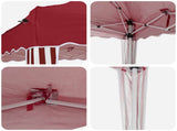 Pop-up Party Tent 575 x 290 x 245 cm Burgundy 42019785
