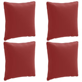 4-Piece Back Cushions PUTTEN 4 pcs 100% Polyester Wine Red 945164