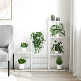 Flower Stand 94.5x25x88 cm White Metal 336113