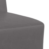 Modular Sofa Unit Armless 3 pcs Grey 55 x 74 x 82 cm 3399814