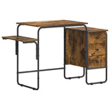 Desk with Storage Smoked Oak 120 x 50 x 75 cm 8007998