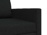 Folding Sofa Bed Black 74 x 77 x 81 cm Fabric 42030491