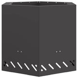 Smokeless Fire Pit Black 58 x 58 x 51 cm Steel 858980